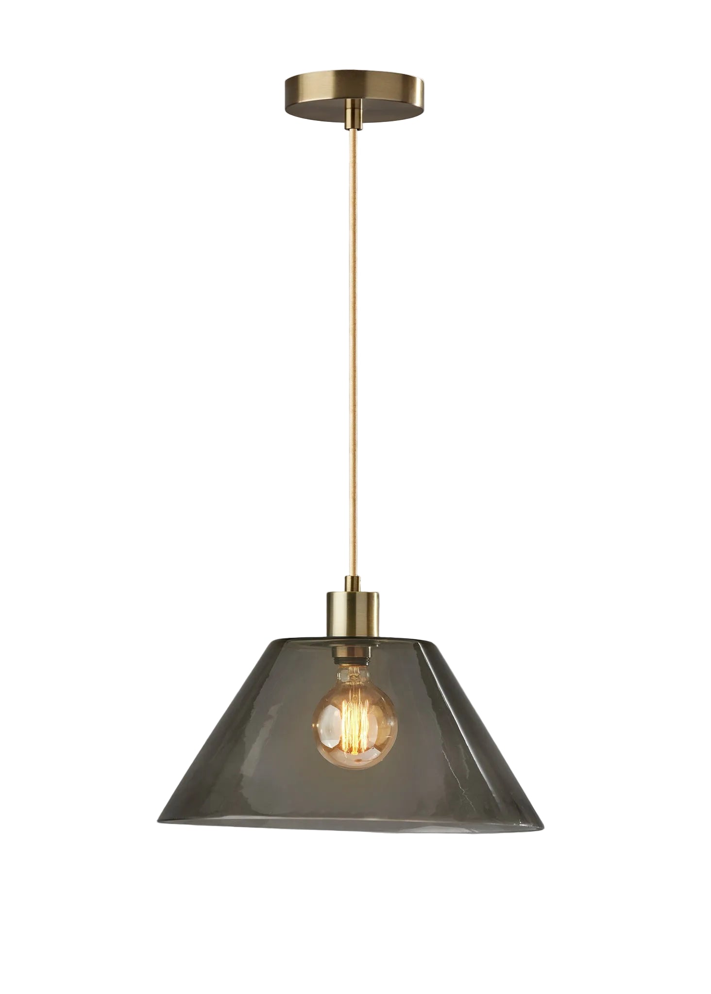 Zoe Pendant Lamp - Vintage Brass-Lighting-DECOROLALA
