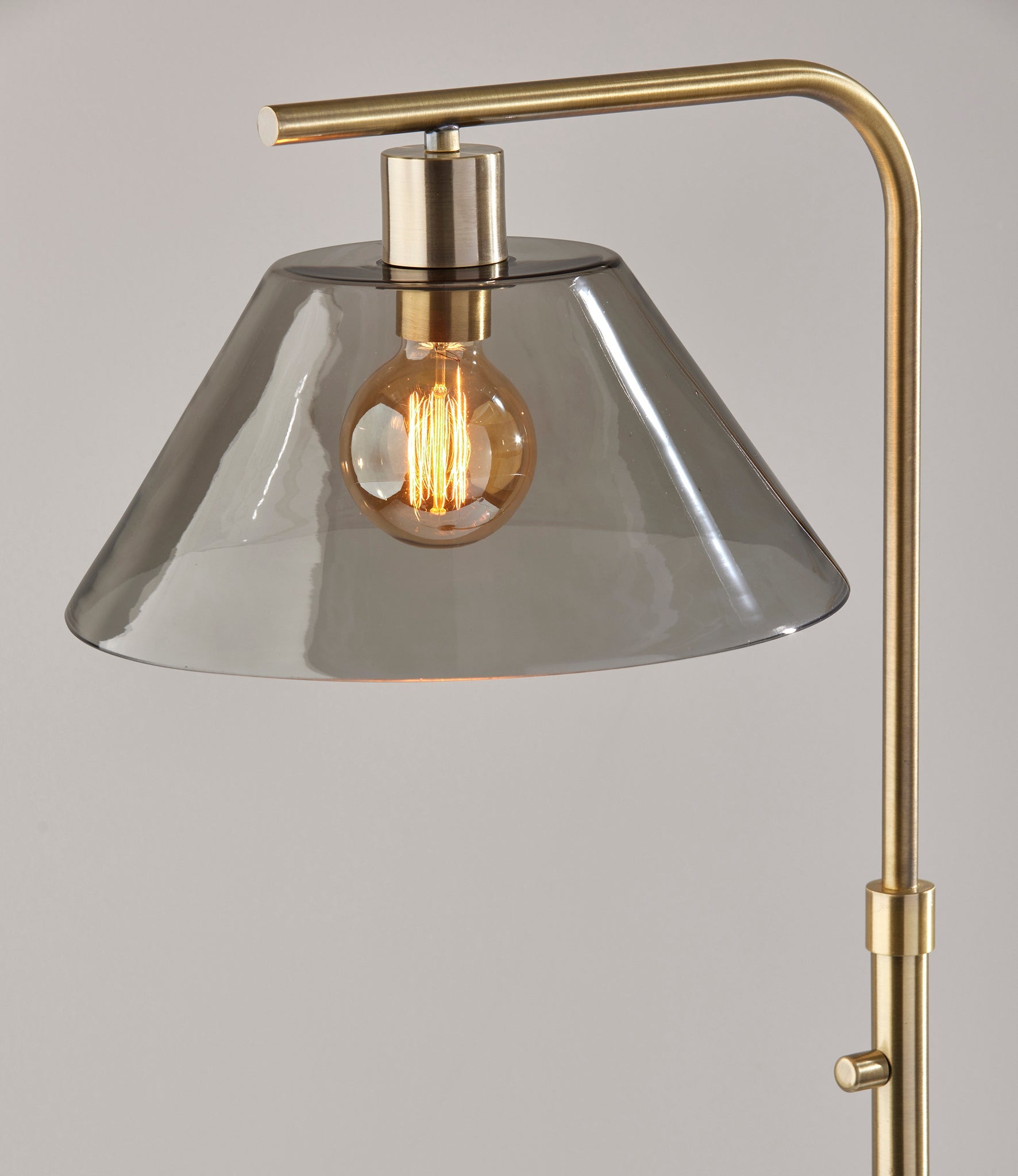 Zoe Vintage Floor Lamp - Antique Brass-Lighting-DECOROLALA