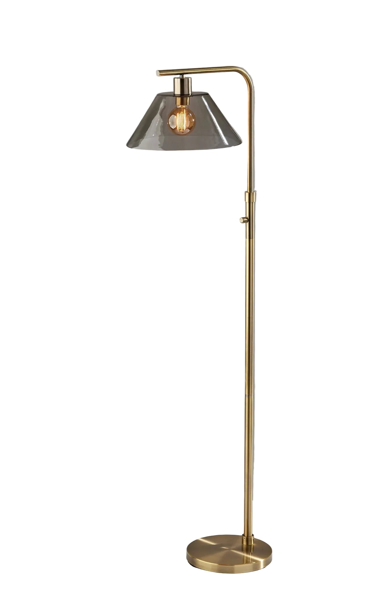 Zoe Vintage Floor Lamp - Antique Brass-Lighting-DECOROLALA