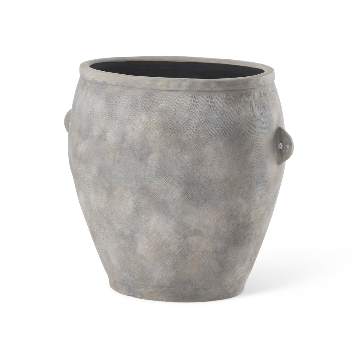 Zuma 27.2L x 18.1W x 24.4H Light Gray Ceramic Floor Vase-Vase-DECOROLALA