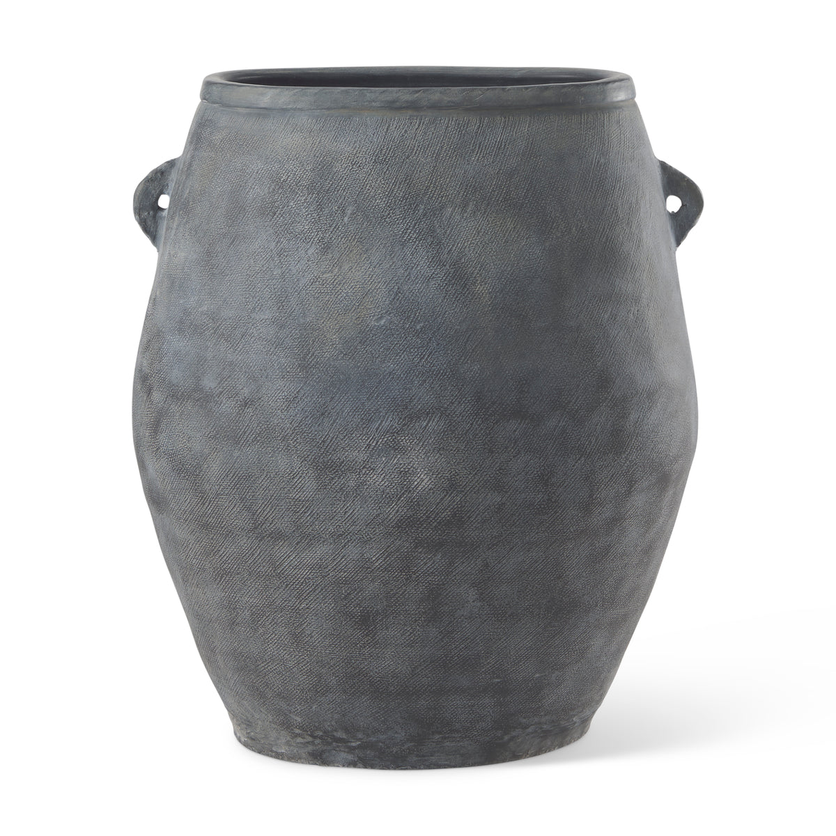 Zuma 27.2L x 20.5W x 31.9H Dark Gray Ceramic Floor Vase-Vase-DECOROLALA