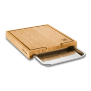 Zwilling BBQ+ Bamboo Cutting Board - Stainless Steel Tray-Cutting Board-DECOROLALA
