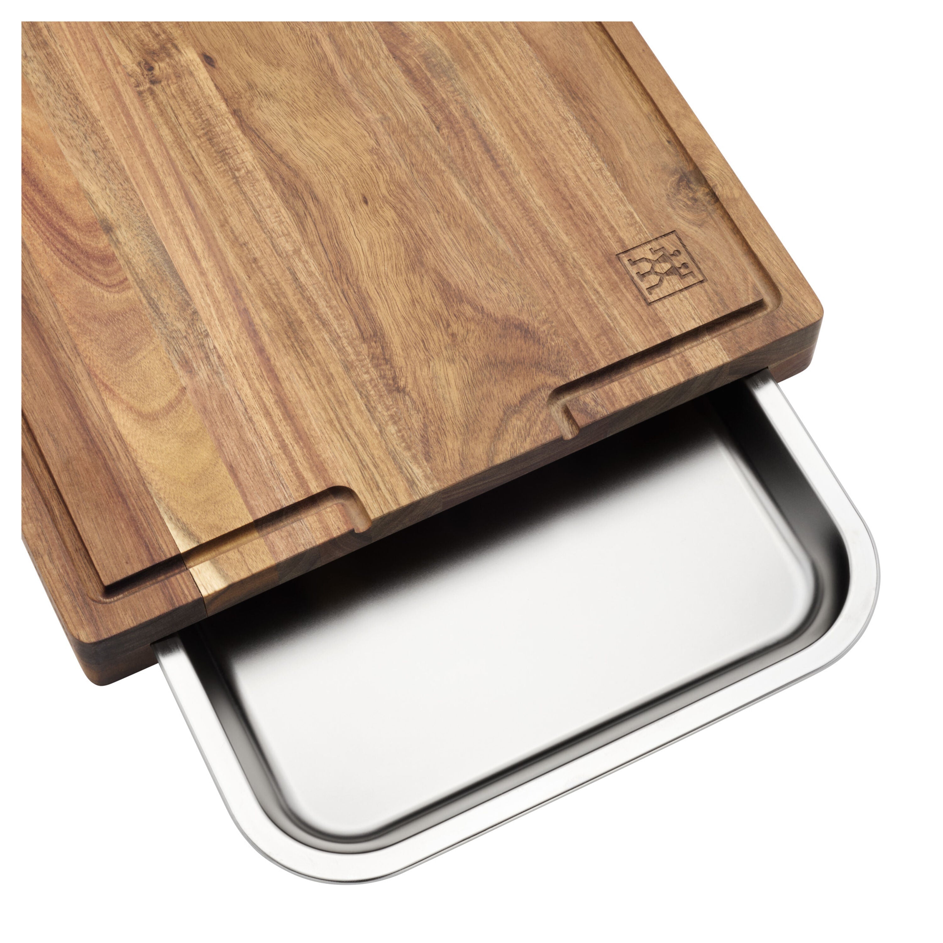Zwilling BBQ+ Cutting Board with Stainless Steel Tray - Bamboo-n/a-DECOROLALA