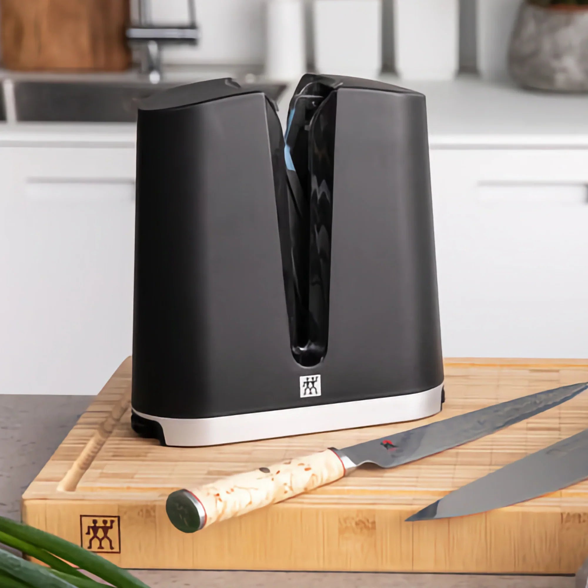 Zwilling J.A. Henckels V-Edge Knife Sharpener Black-Knife Sharpener-DECOROLALA