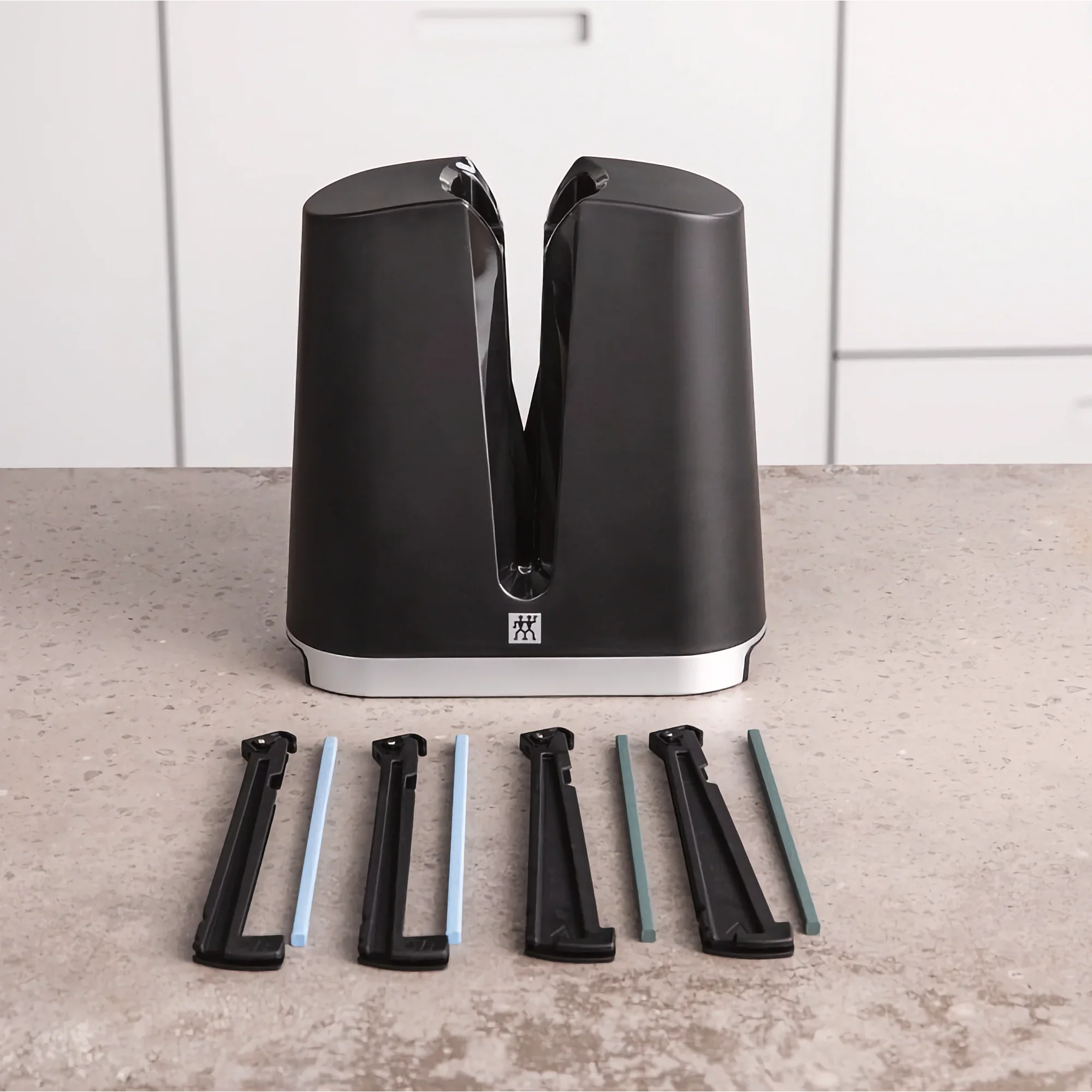 Zwilling J.A. Henckels V-Edge Knife Sharpener Black-Knife Sharpener-DECOROLALA