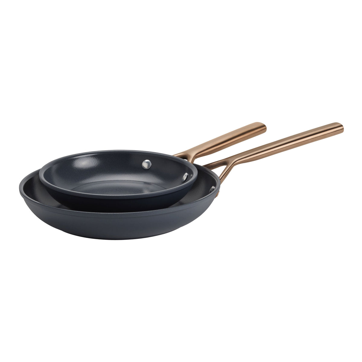 Zwilling Milano 2-Piece Ceramic Nonstick Fry Pan Set - Blue-Needs Review-DECOROLALA