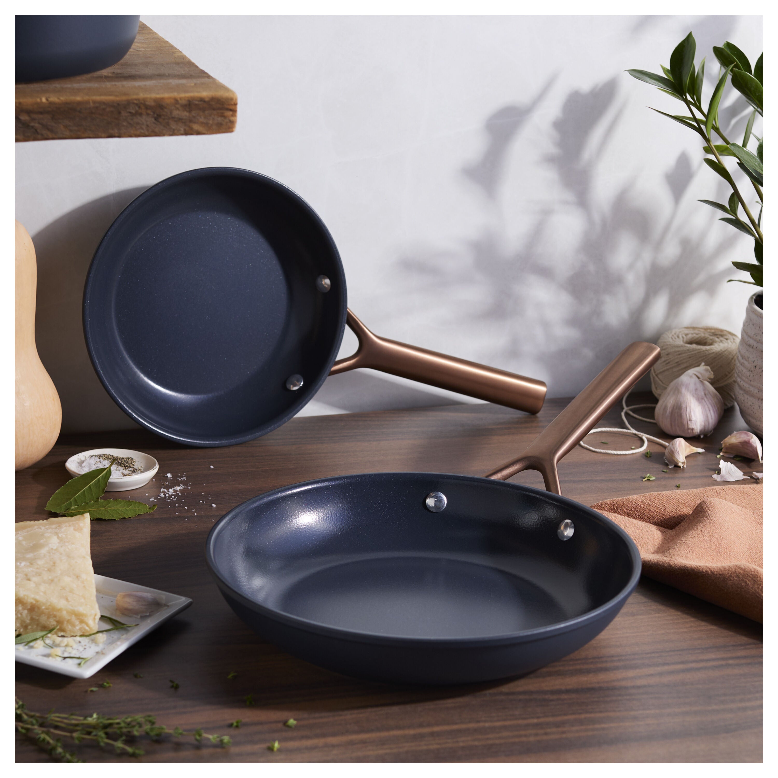 Zwilling Milano 2-Piece Ceramic Nonstick Fry Pan Set - Blue-n/a-DECOROLALA