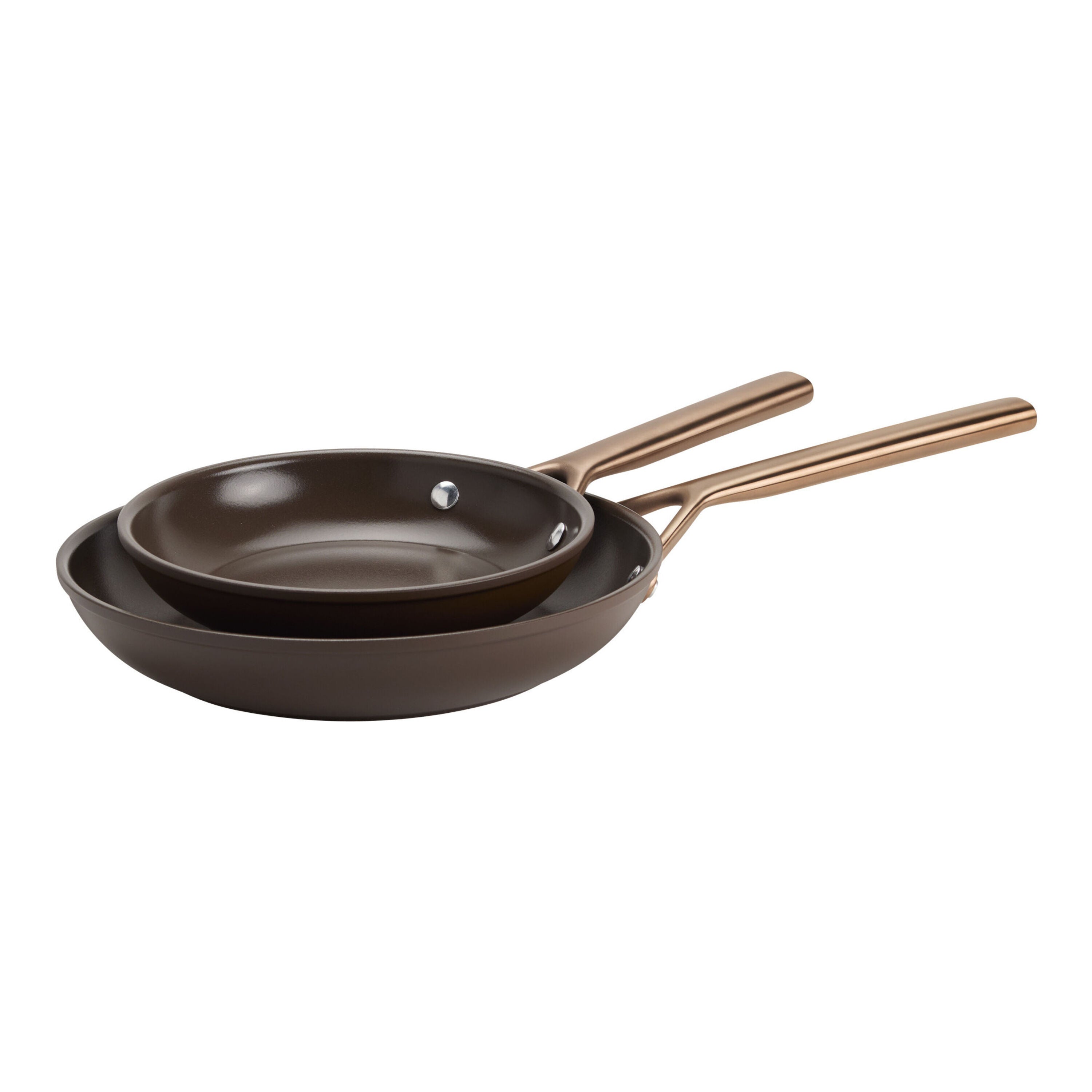 Zwilling Milano 2-Piece Ceramic Nonstick Fry Pan Set - Brown-n/a-DECOROLALA