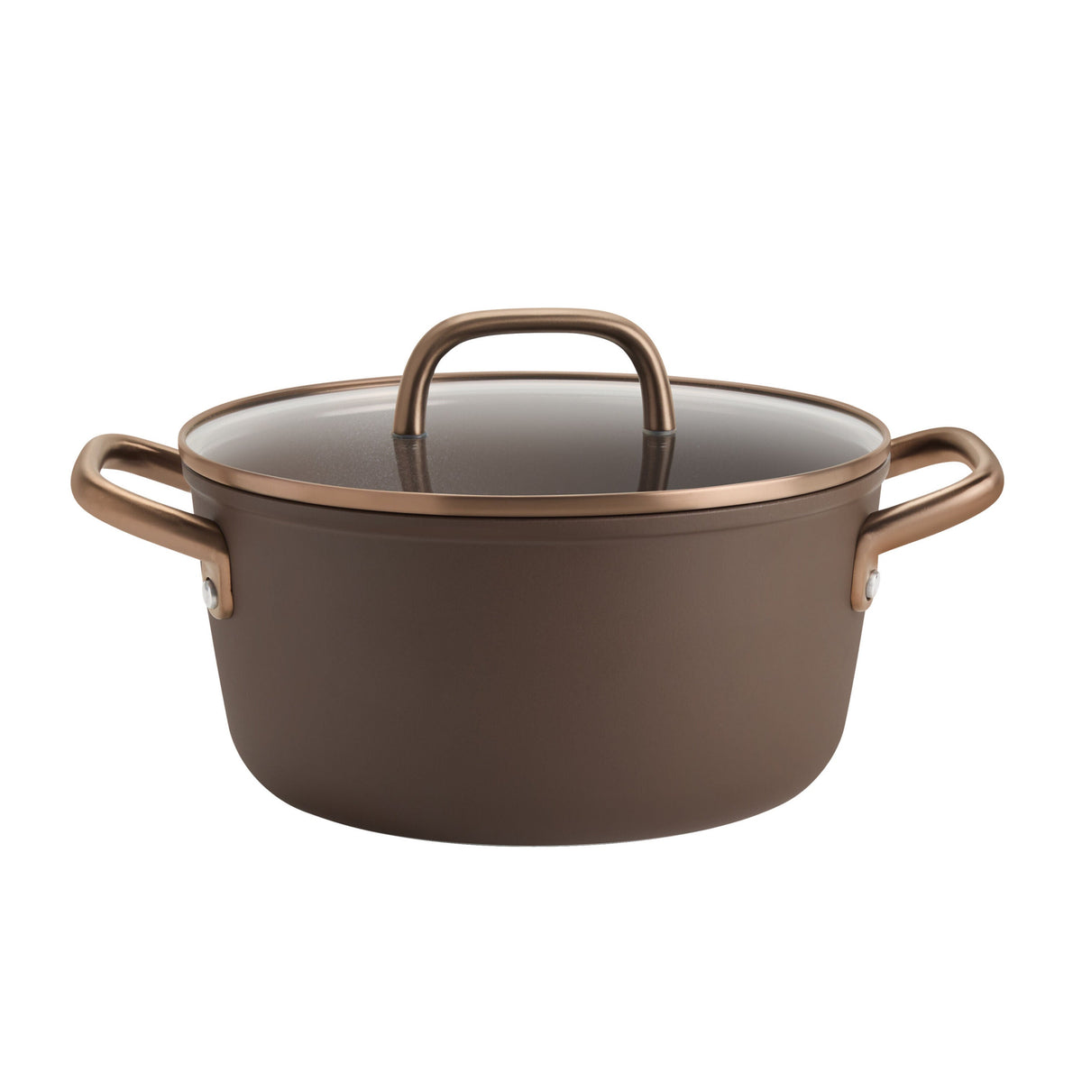 Zwilling Milano 7-Piece Ceramic Nonstick Cookware Set - Brown-Needs Review-DECOROLALA