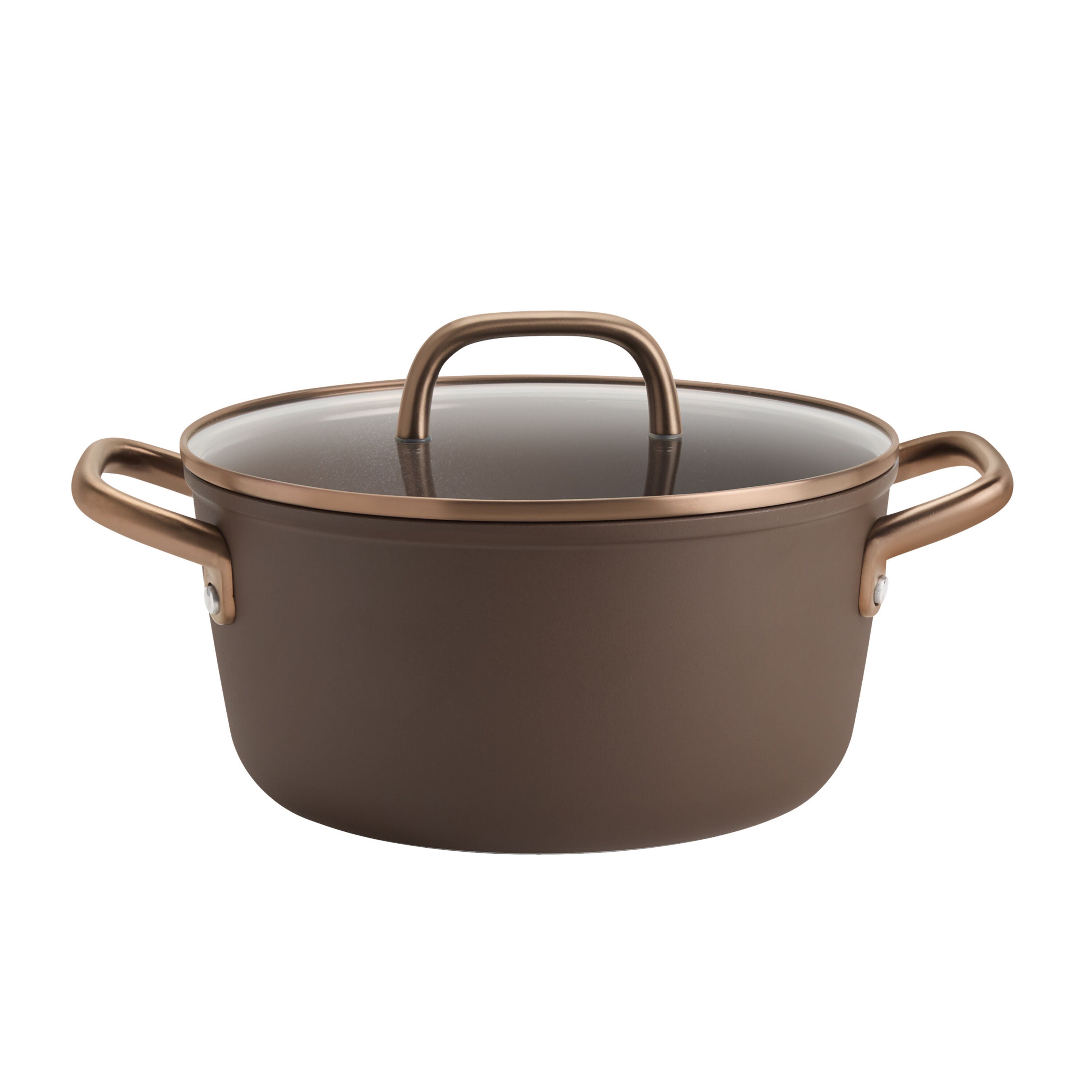 Zwilling Milano 7-Piece Ceramic Nonstick Cookware Set - Brown-n/a-DECOROLALA