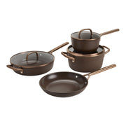 Zwilling Milano 7-Piece Ceramic Nonstick Cookware Set - Brown-n/a-DECOROLALA