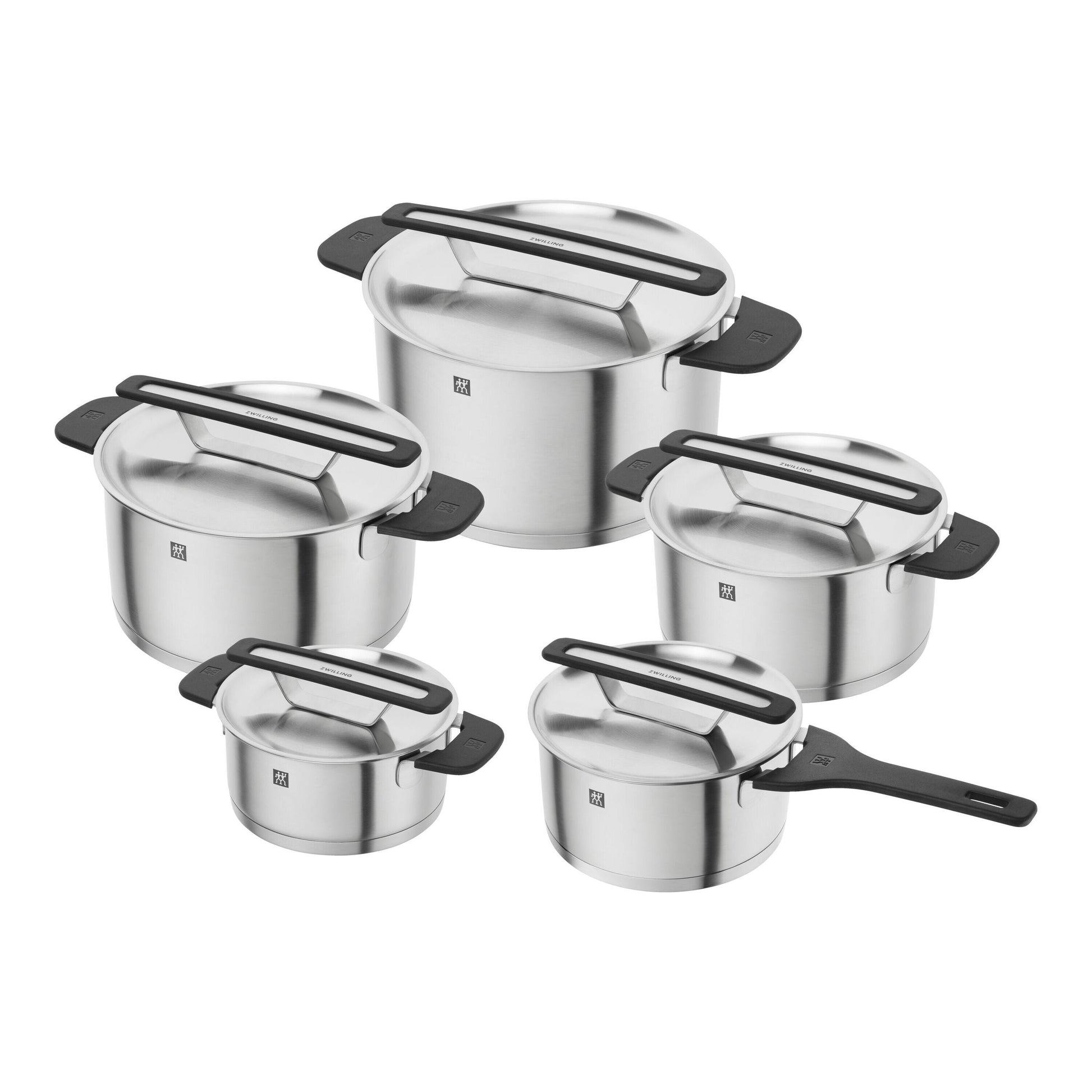 Zwilling More 5-Piece Stainless Steel Pot Set - Induction Safe-DECOROLALA