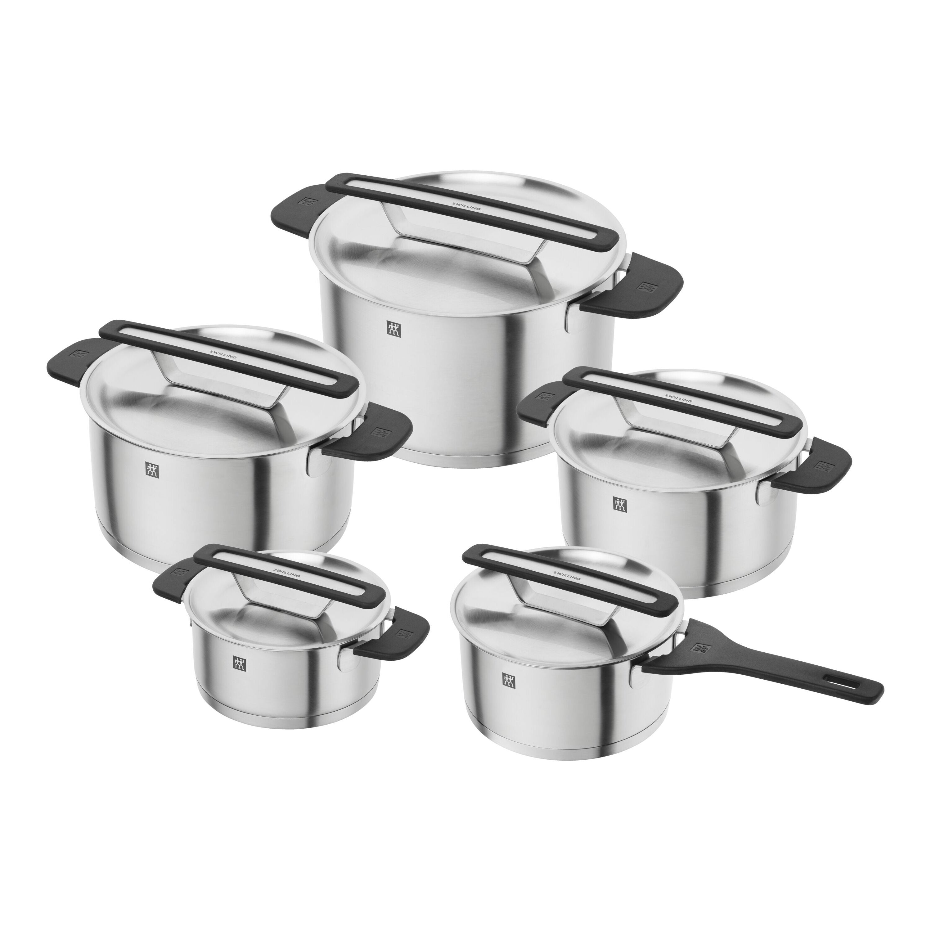 Zwilling More 5-Piece Stainless Steel Pot Set - Induction Safe-DECOROLALA
