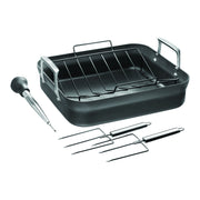 Zwilling Motion 41x36cm Aluminum Nonstick Roaster with Rack-n/a-DECOROLALA