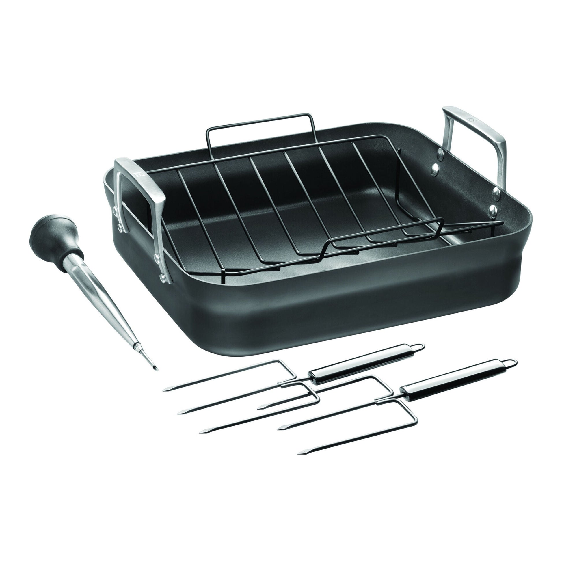 Zwilling Motion 41x36cm Aluminum Nonstick Roaster with Rack-n/a-DECOROLALA