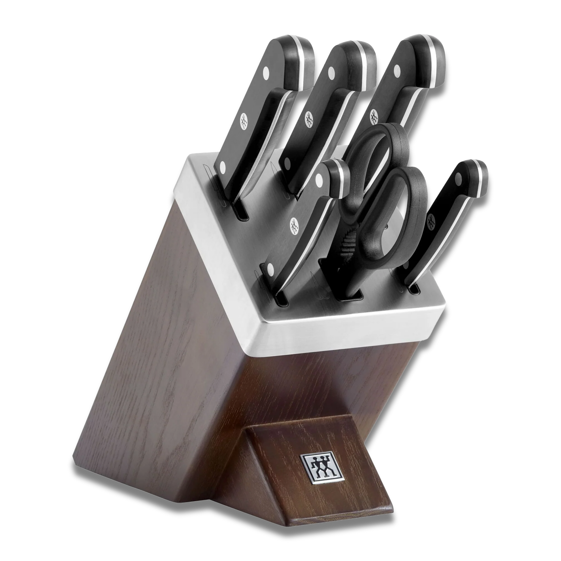Zwilling Self-Sharpening 7-Piece Knife Block - Brown-Knife Set-DECOROLALA