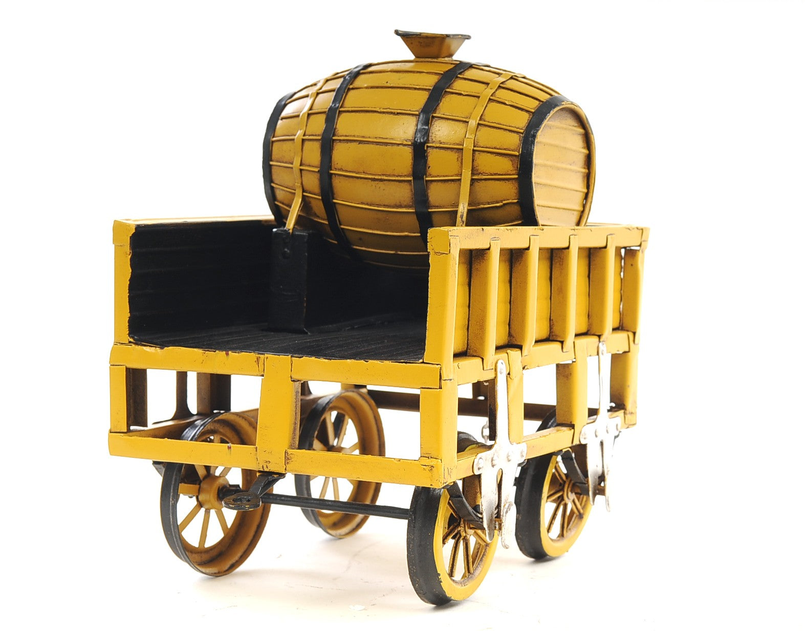 c1829 Yellow Rocket Steam Engine Model Sculpture-Sculptures-DECOROLALA