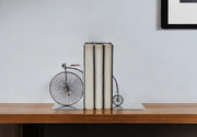 c1870 High Wheeler Bicycle Metal Decorative Bookends-Sculptures-DECOROLALA