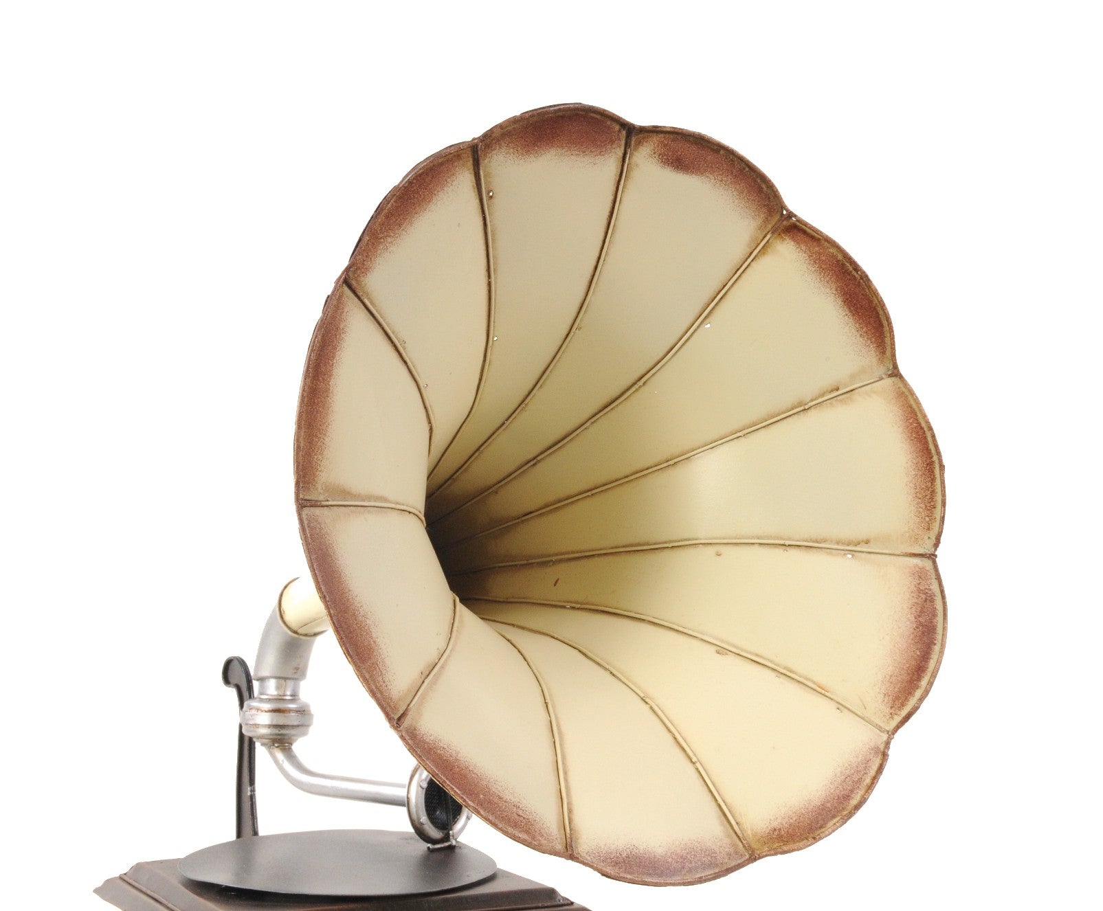 c1911 HMV Gramophone Built to Scale Model Sculpture-Sculptures-DECOROLALA