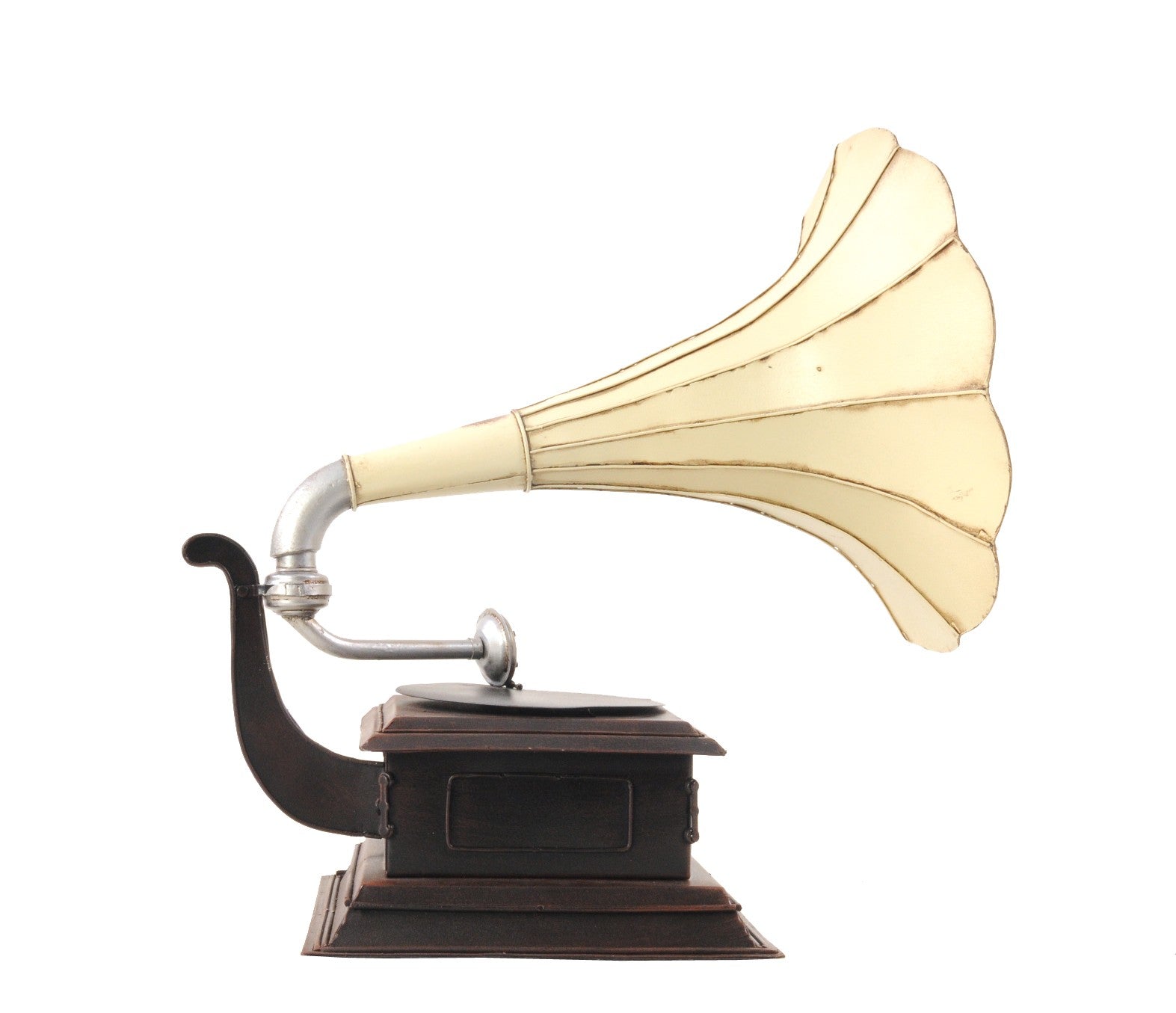 c1911 HMV Gramophone Built to Scale Model Sculpture-Sculptures-DECOROLALA