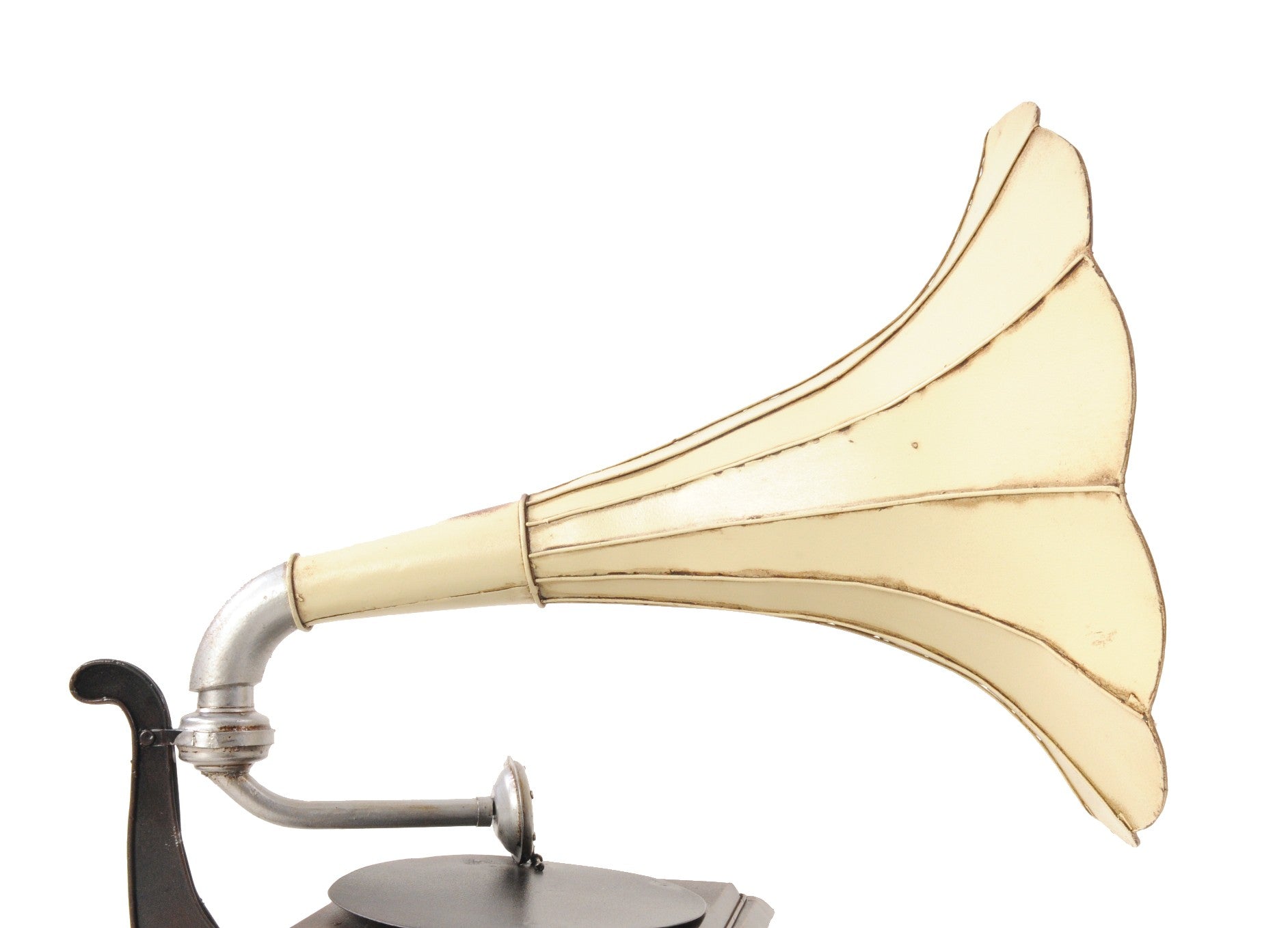 c1911 HMV Gramophone Built to Scale Model Sculpture-Sculptures-DECOROLALA