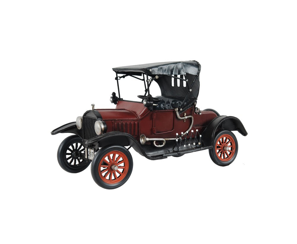 c1924 Red Ford Model T Car Sculpture-Sculptures-DECOROLALA