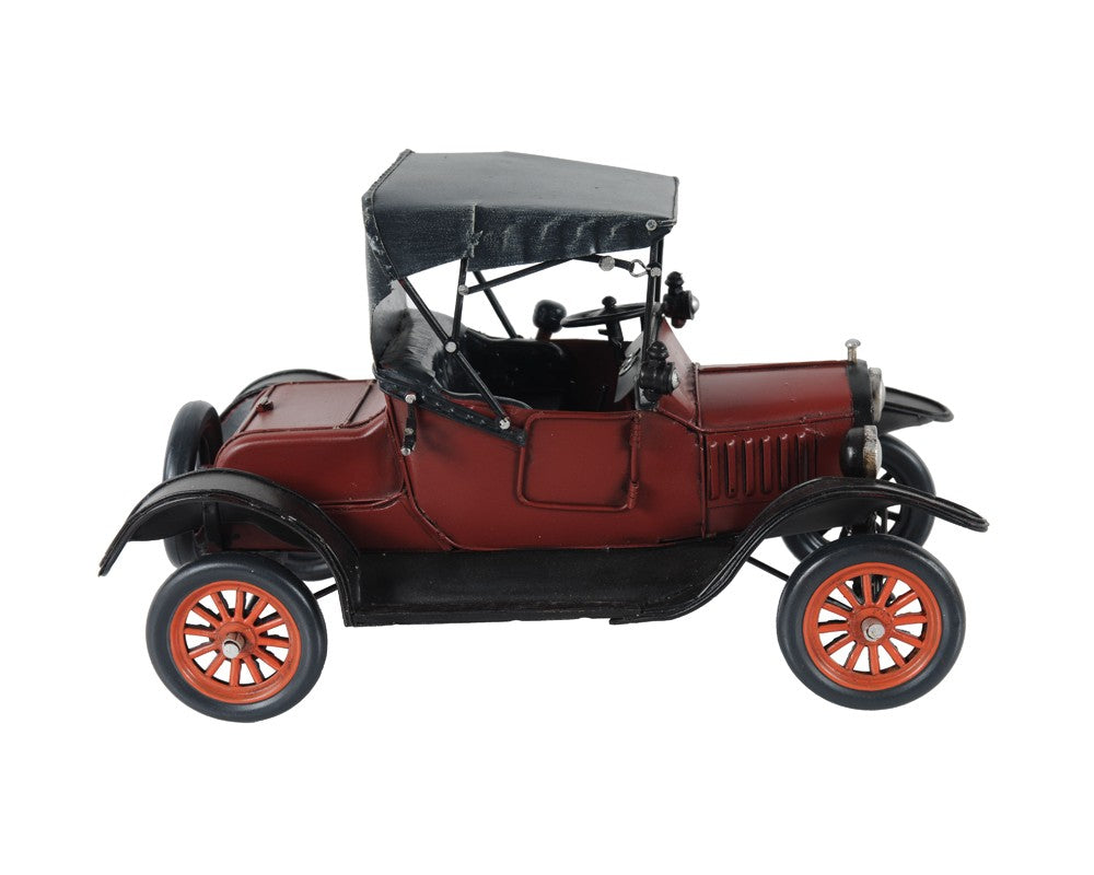 c1924 Red Ford Model T Car Sculpture-Sculptures-DECOROLALA