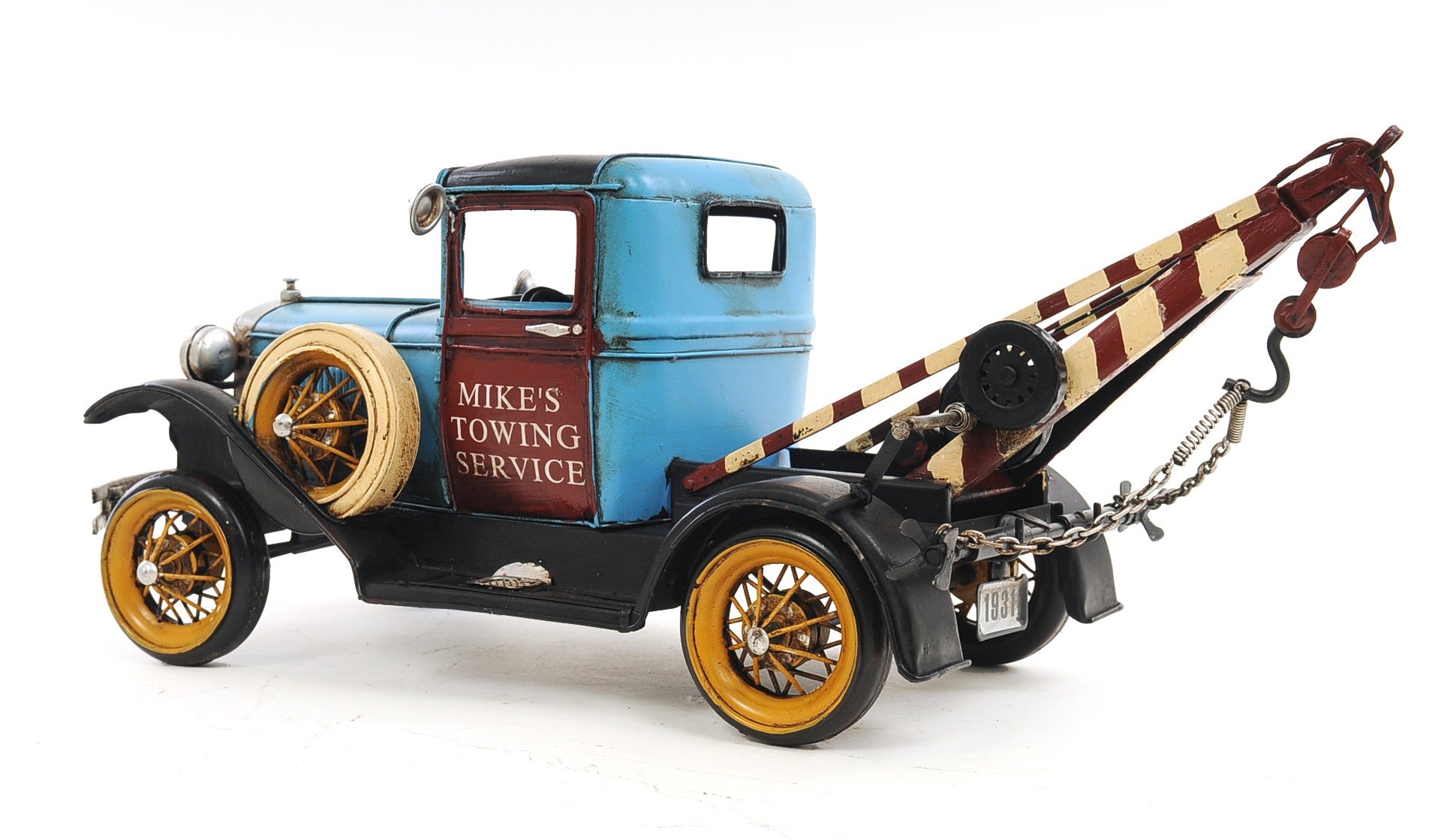 c1931 Ford Model A Tow Truck Sculpture-Sculptures-DECOROLALA