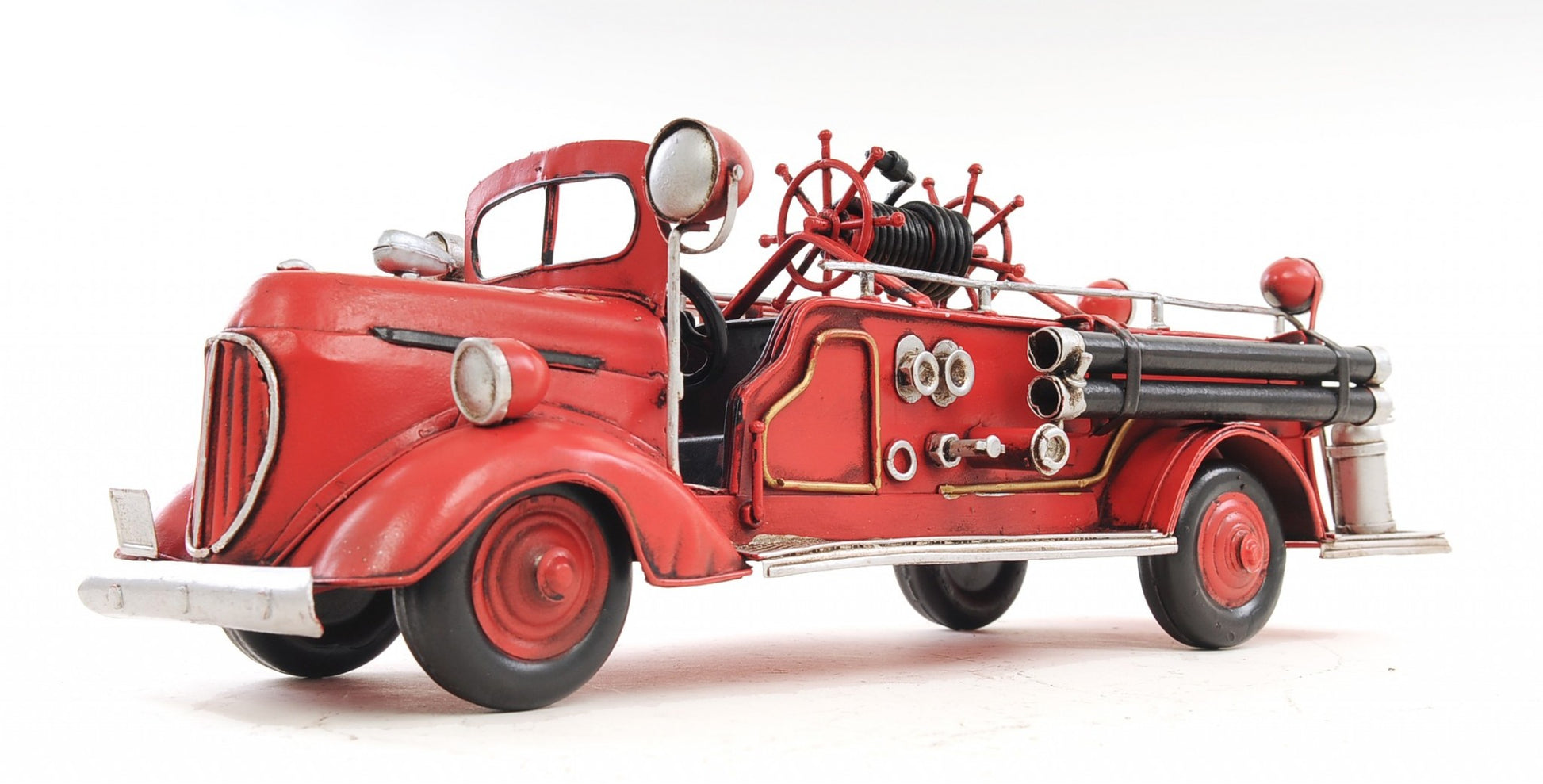 c1938 Ford Red Fire Engine Sculpture-Sculptures-DECOROLALA