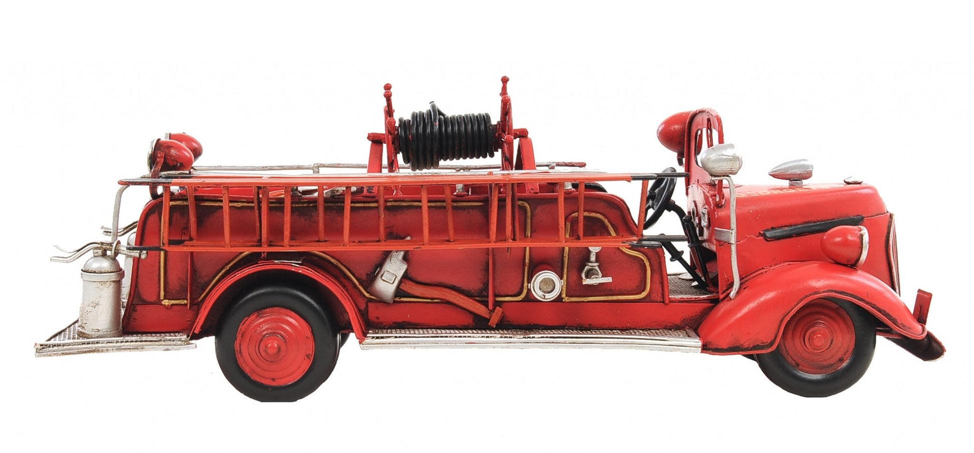 c1938 Ford Red Fire Engine Sculpture-Sculptures-DECOROLALA