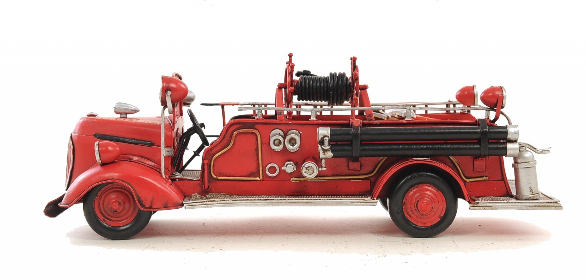 c1938 Ford Red Fire Engine Sculpture-Sculptures-DECOROLALA