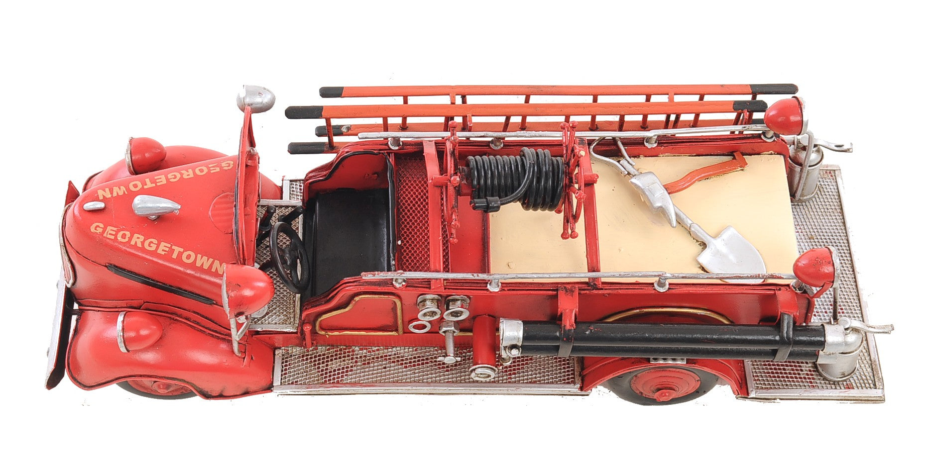 c1938 Ford Red Fire Engine Sculpture-Sculptures-DECOROLALA
