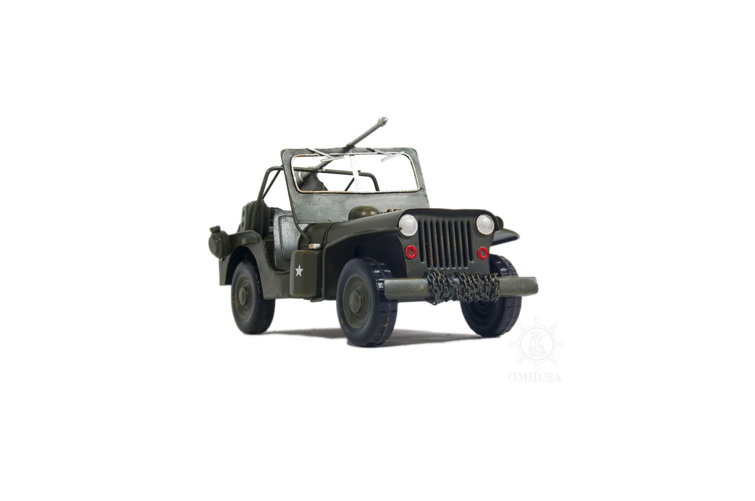 c1941 Green Willys MB Overland Jeep-Sculptures-DECOROLALA