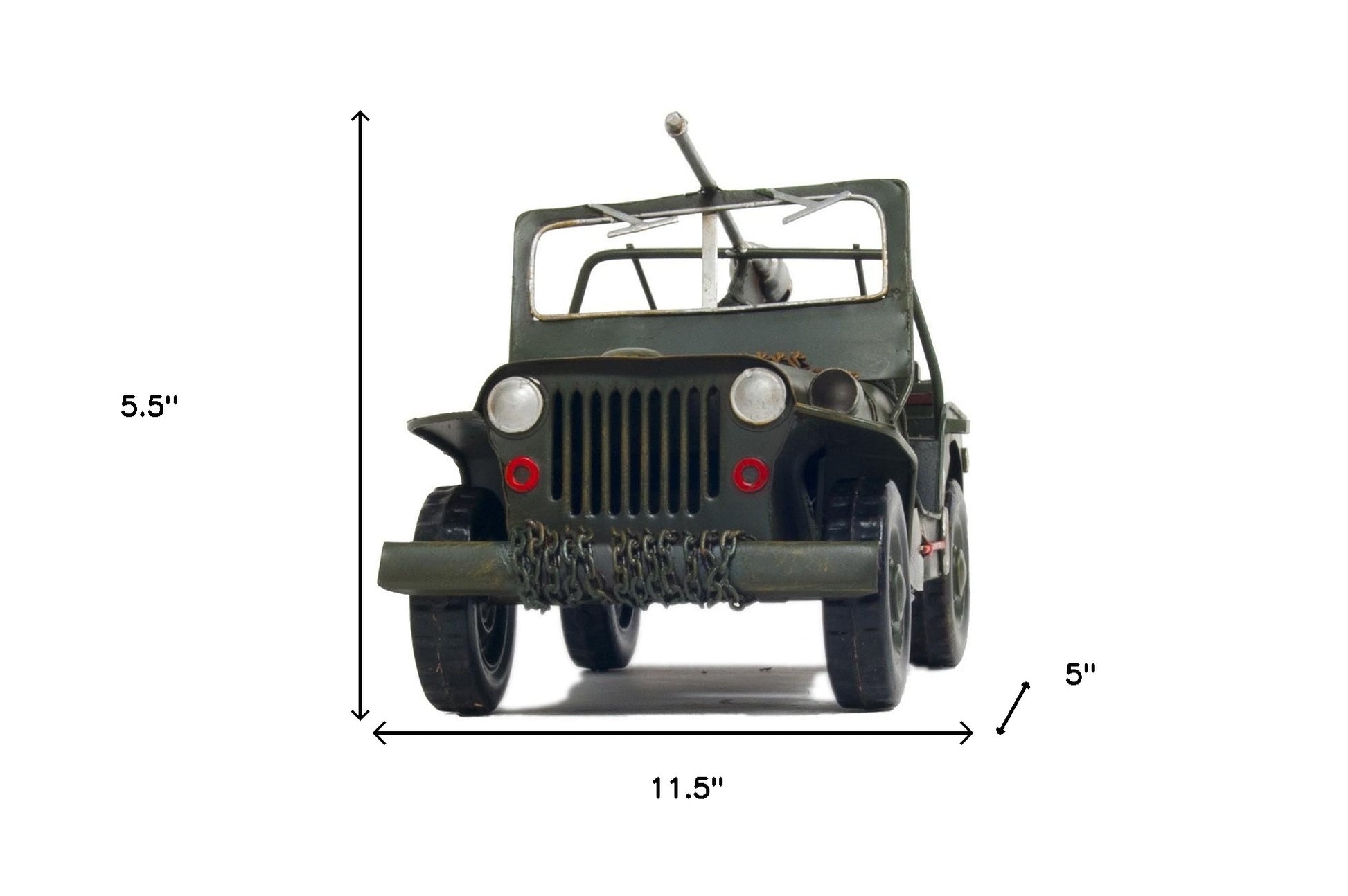 c1941 Green Willys MB Overland Jeep-Sculptures-DECOROLALA