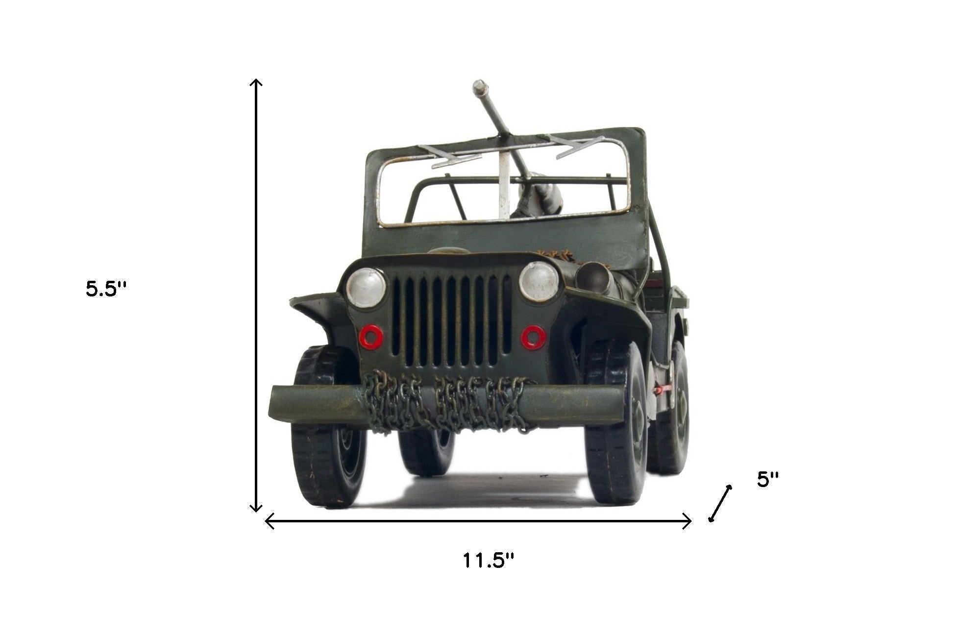 c1941 Green Willys MB Overland Jeep-Sculptures-DECOROLALA