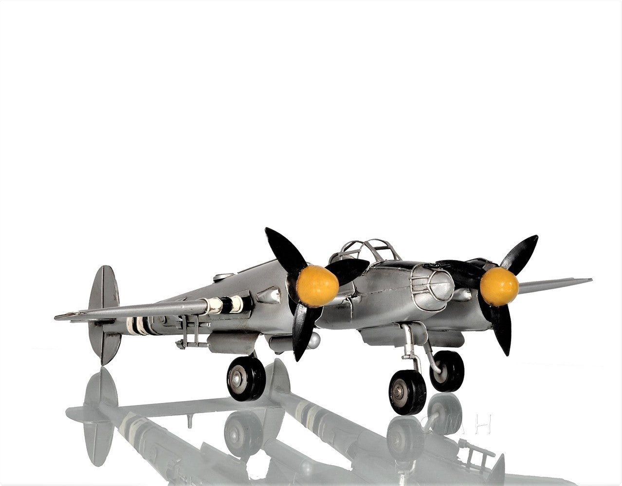 c1941 Lockheed P-38 Lightning Fighter Sculpture-Sculptures-DECOROLALA