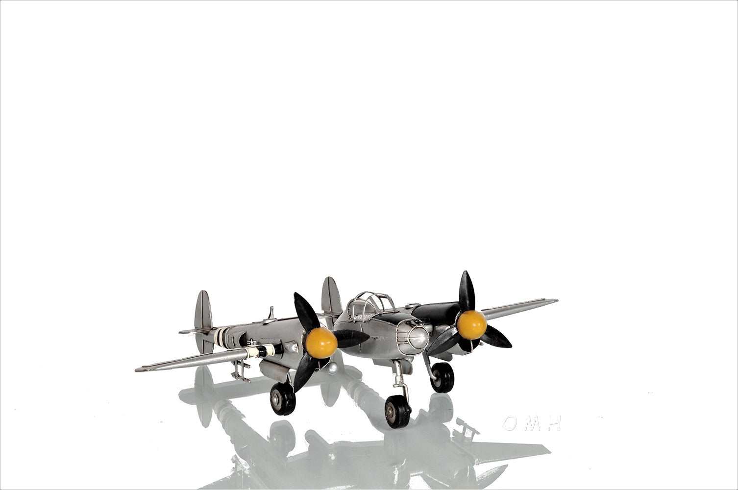 c1941 Lockheed P-38 Lightning Fighter Sculpture-Sculptures-DECOROLALA
