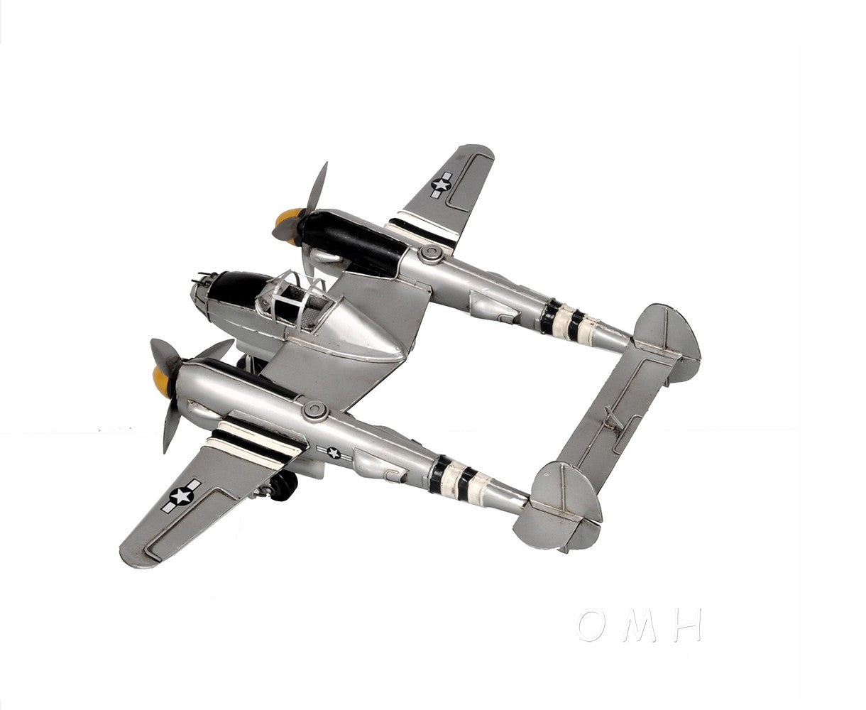c1941 Lockheed P-38 Lightning Fighter Sculpture-Sculptures-DECOROLALA