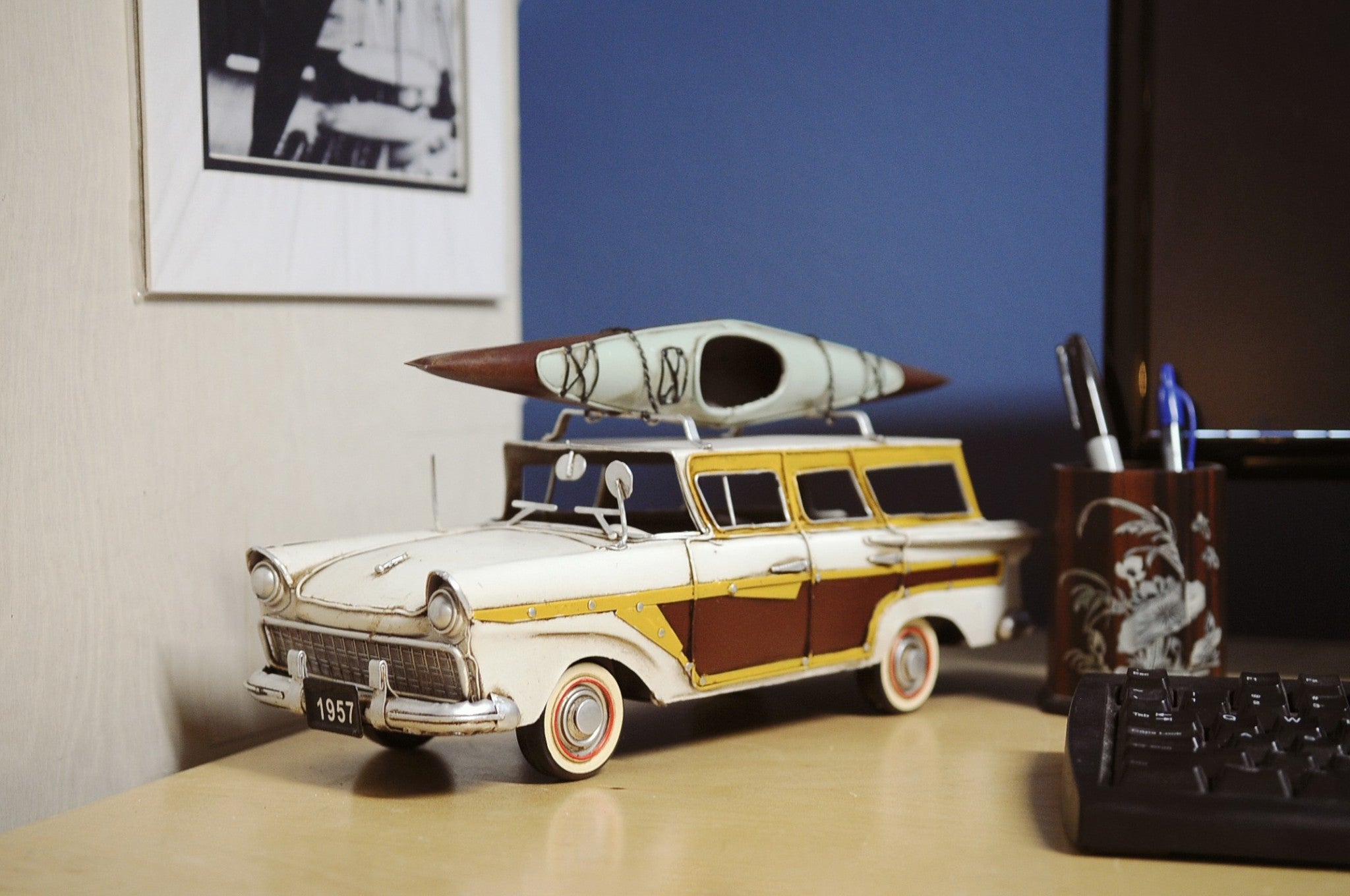 c1957 Ford Country Squire Station Wagon Sculpture-Sculptures-DECOROLALA