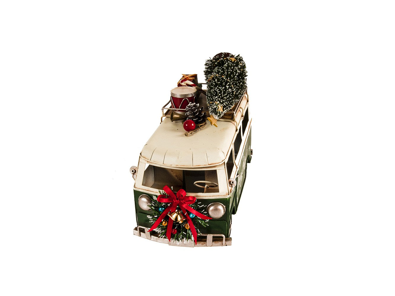 c1960s Volkswagen Christmas Bus Sculpture-Sculptures-DECOROLALA