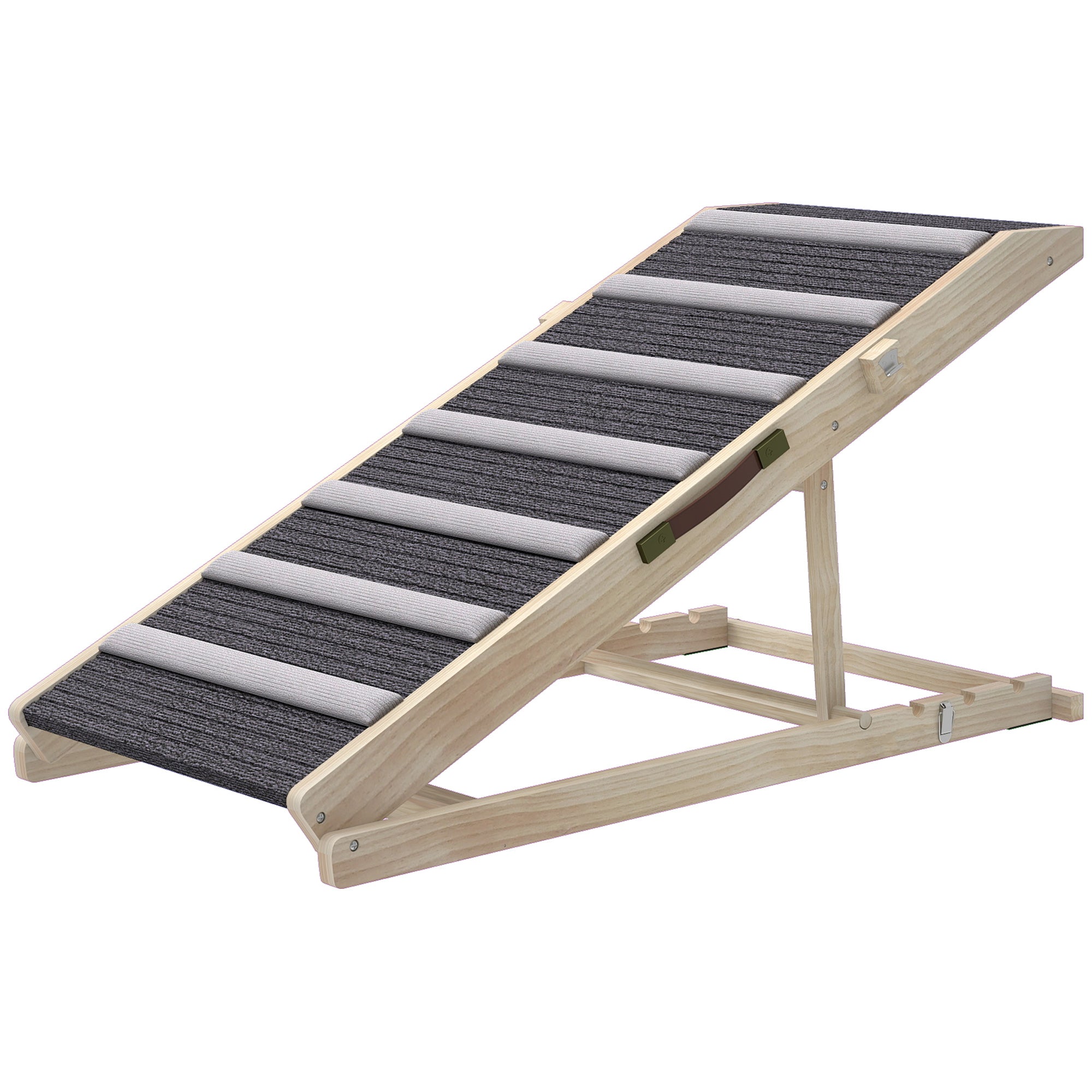 Dog Ramp for Couch, Foldable Pet Ramp for Small to Large Dog, 4 Adjustable Height from 14" to 20"