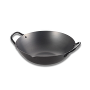 Yoshikawa Cook-Pal Ren Series 36 cm Guangdong Wok – Hand-Forged Nitrided Carbon Steel-0