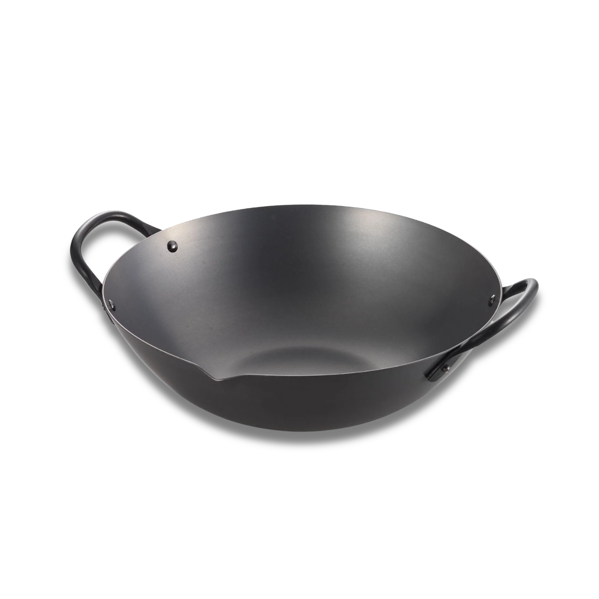 Yoshikawa Cook-Pal Ren Series 36 cm Guangdong Wok – Hand-Forged Nitrided Carbon Steel-0