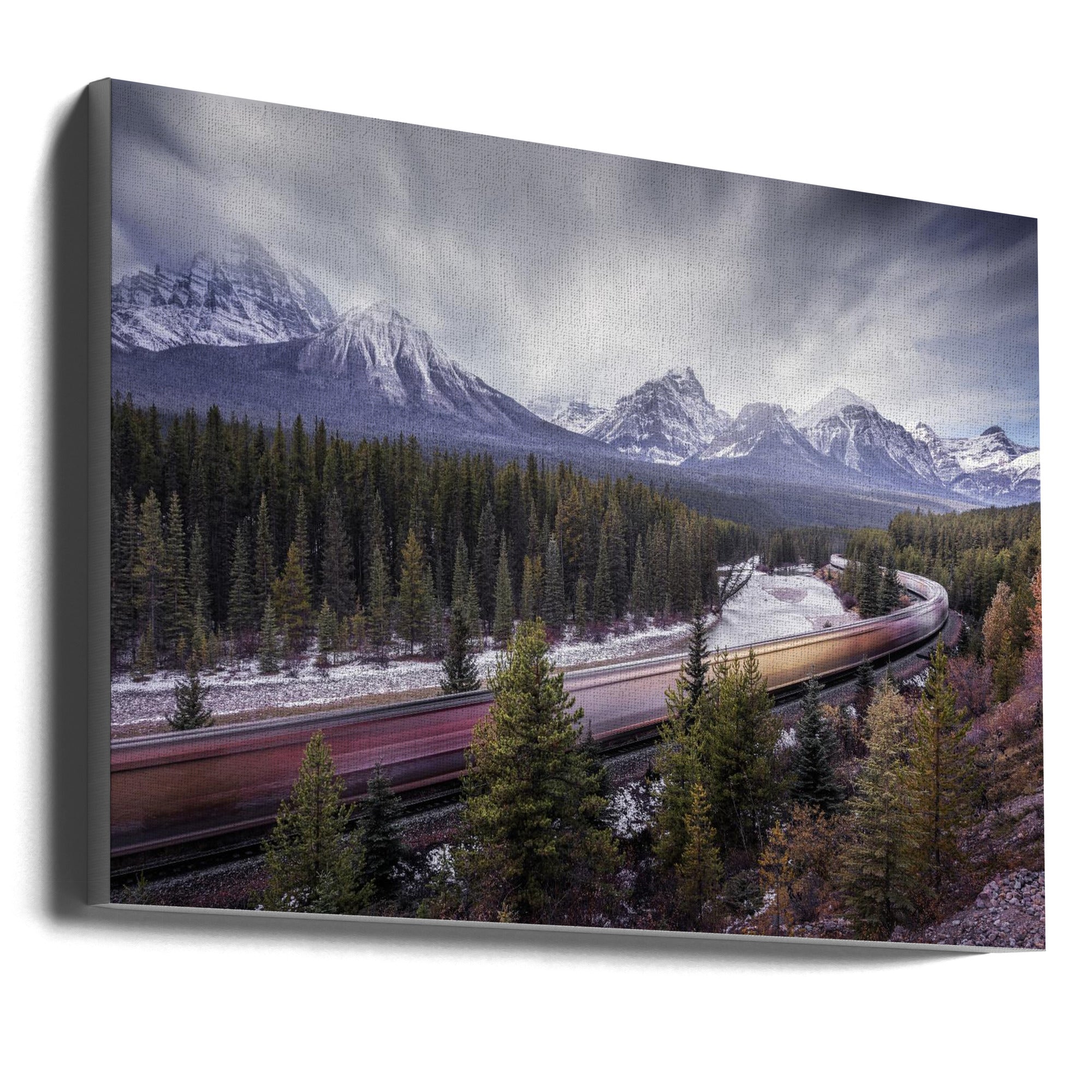 Wall art Fast train-canvas-DECOROLALA
