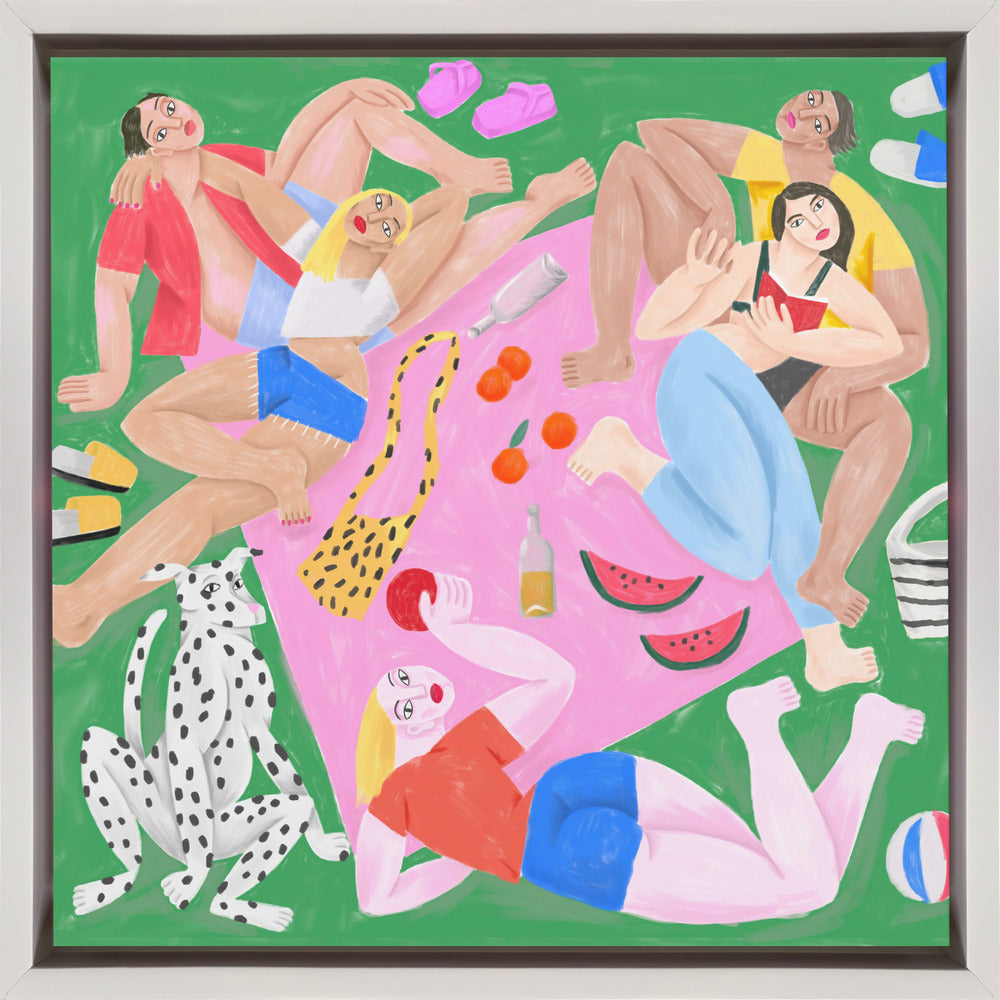 Sur L Herbe-canvas-DECOROLALA