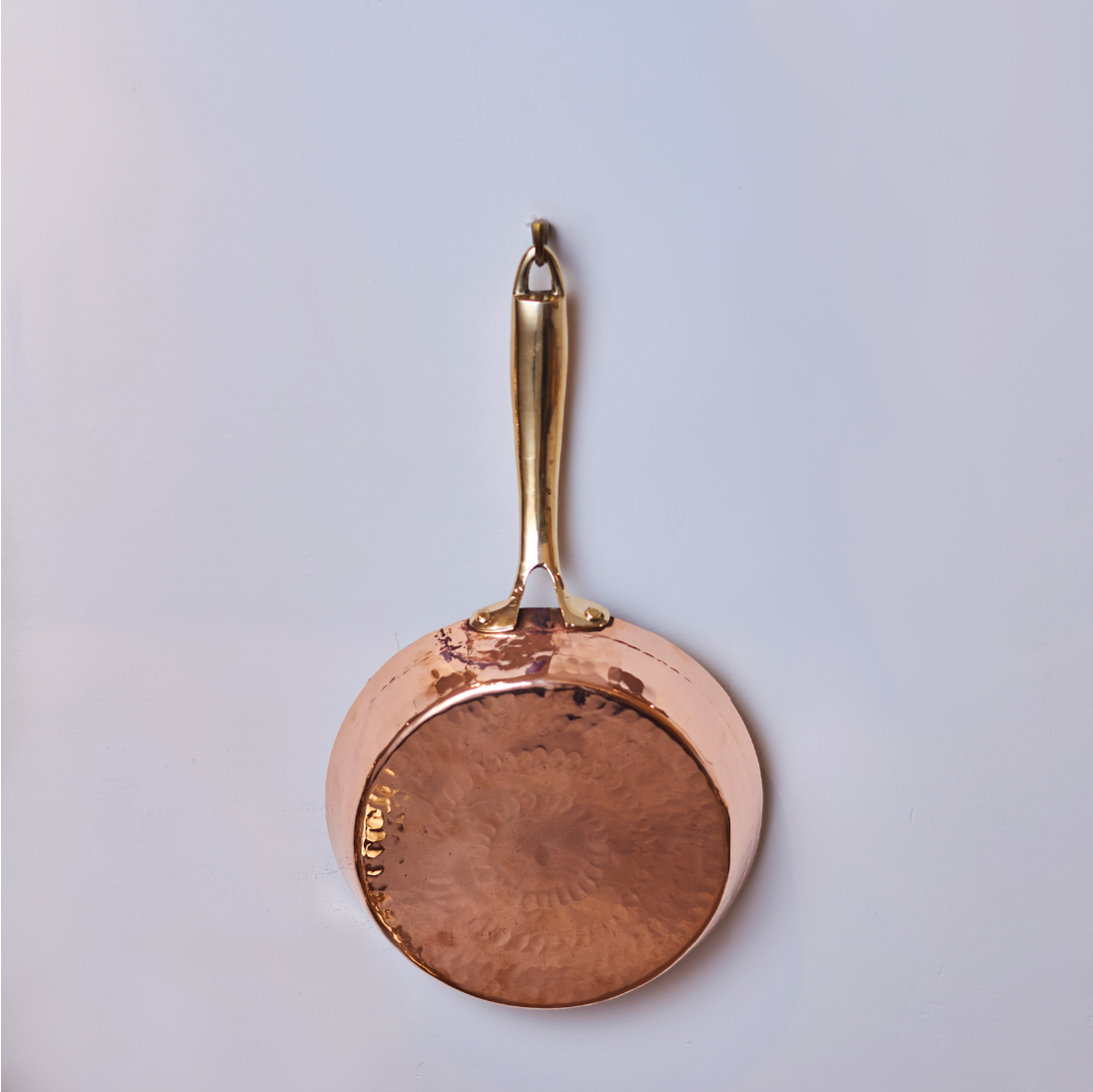 Copper Frypan (Frying Pan) with Brass Handle