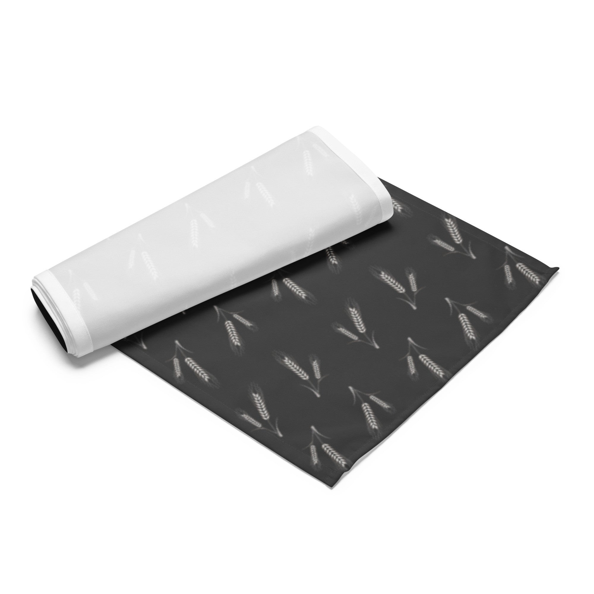 Grano Pattern Table Runner - Dark Grey-0