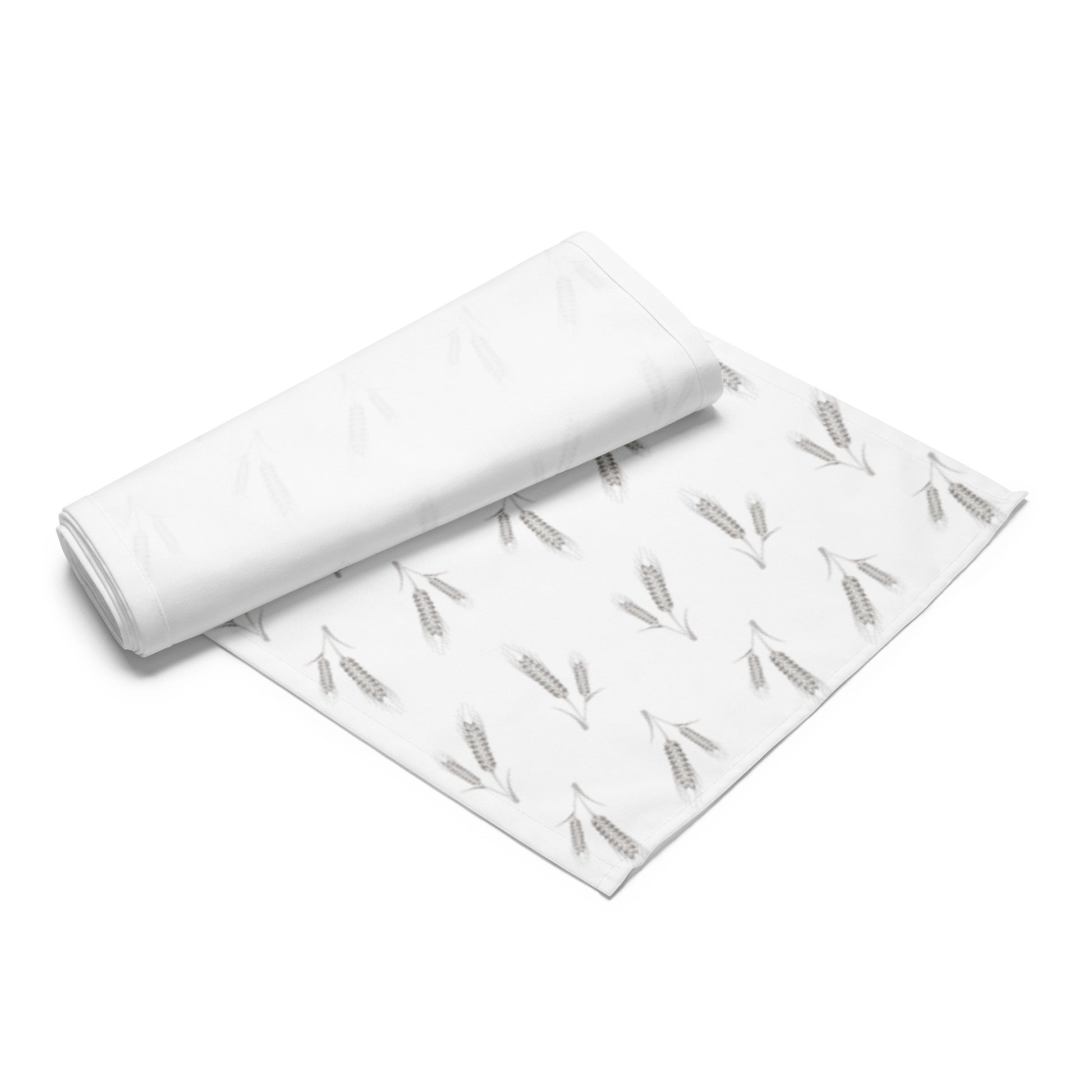 Grano Pattern Table Runner - White-3