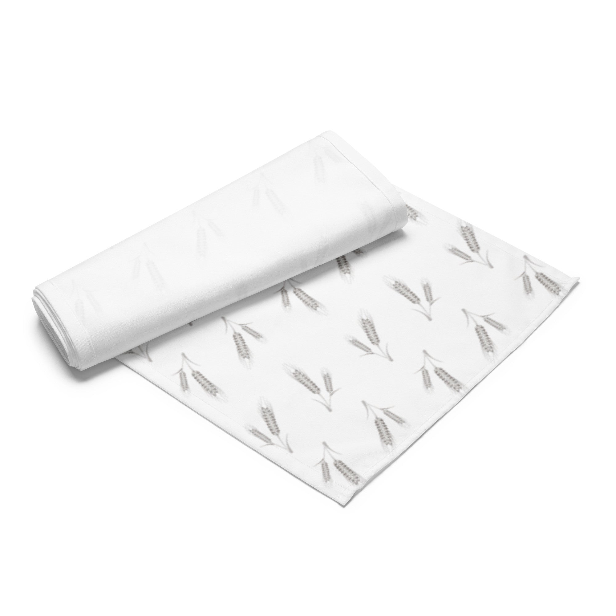 Grano Pattern Table Runner - White-3