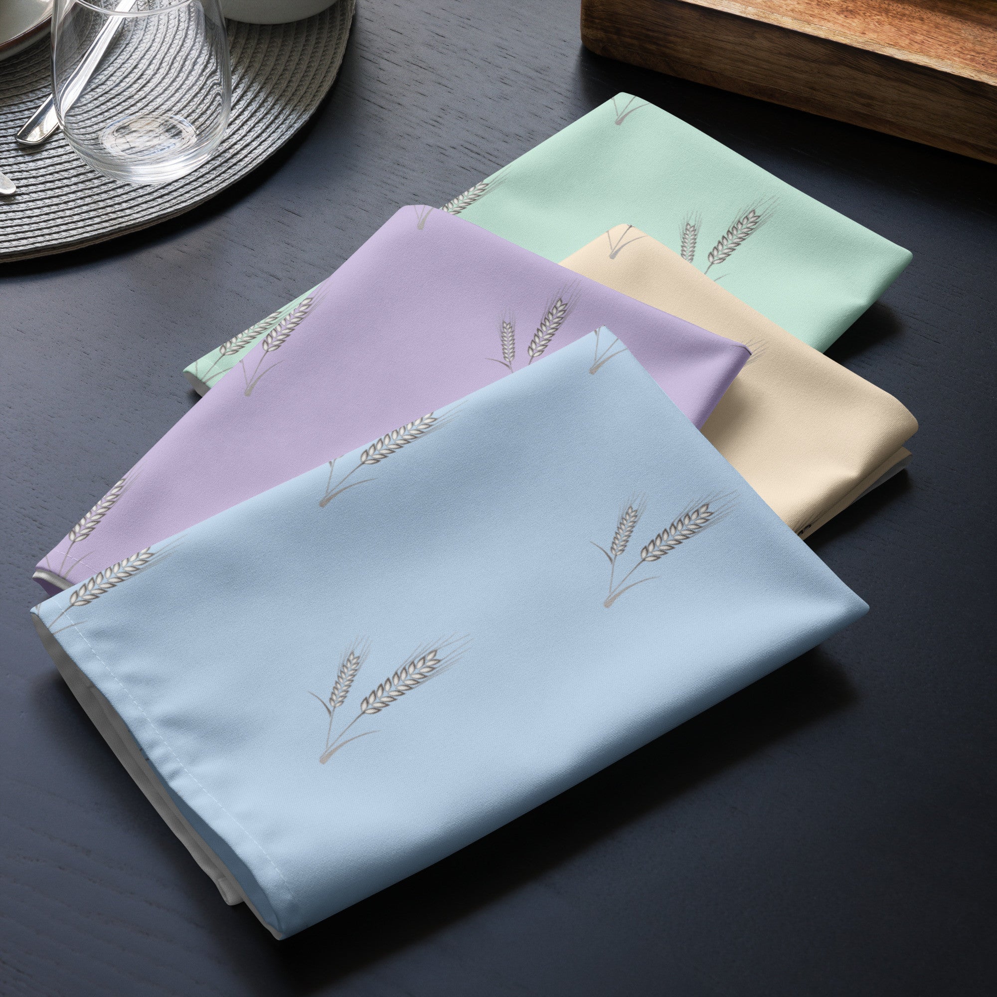 Grano Pattern Cloth Napkin Variety Set-1